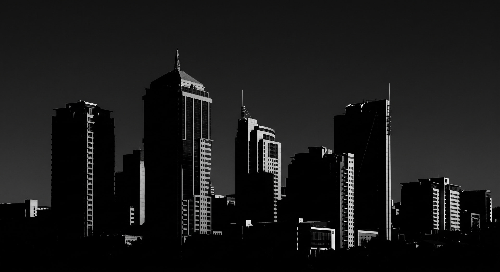 The Sandton skyline in Gauteng, South Africa